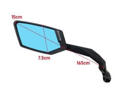 Meachow ME015-B Büyük Mavi Lens Sol Bisiklet Aynası
