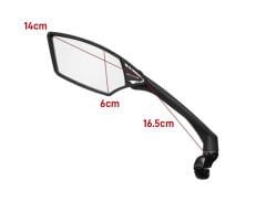 Meachow ME009-B Mavi Lens Sol Bisiklet Aynası