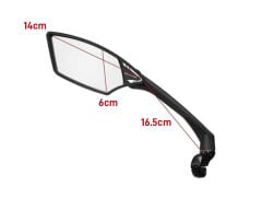 Meachow ME009-B Mavi Lens Sol Bisiklet Aynası