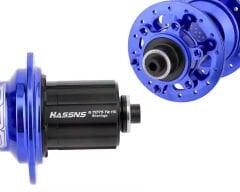 Hassns Pro 7 Mavi Ön + Arka Bisiklet Jant Göbek Seti