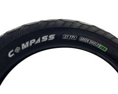 Compass 20x4.0 3mm Zırhlı Fat Bike Bisiklet Dış Lastik Siyah