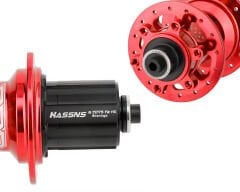 Hassns Pro 7 Kırmızı 36H Bisiklet Jant Göbek Seti