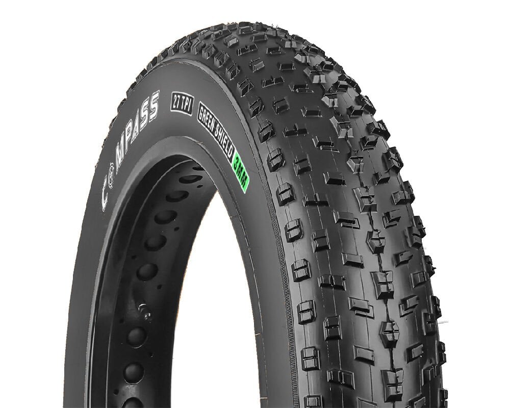 Compass 20x4.00 3mm Zırhlı Dişli Fat Bike Bisiklet Dış Lastik Siyah