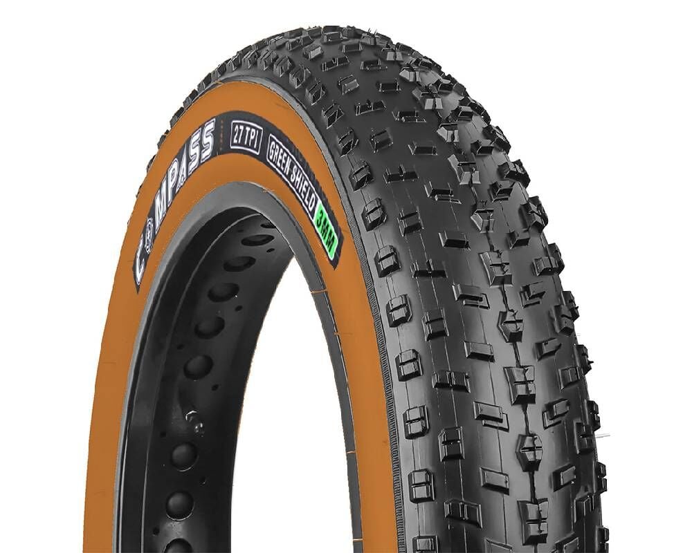 Compass 20x4.0 3mm Zırhlı Dişli Fat Bike Bisiklet Dış Lastik Amber