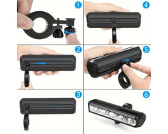 Asia MX 610 900lm USB Şarjlı Bisiklet Ön Far Aydınlatma