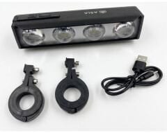 Asia MX 690 1600lm USB Şarjlı Bisiklet Ön Far Aydınlatma