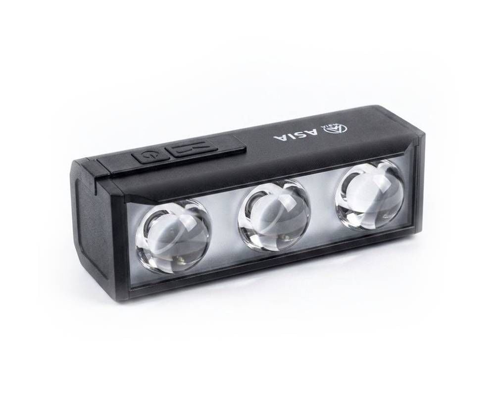 Asia MX 700 1000lm USB Şarjlı Bisiklet Ön Far Aydınlatma