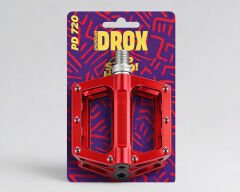 Asistan Drox Kırmızı PD 720 Rulmanlı Alüminyum Bisiklet Pedalı
