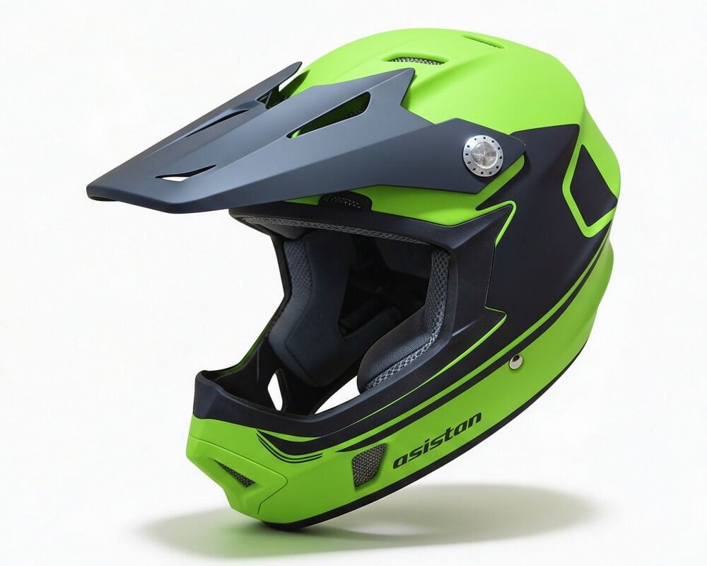 Asistan KS-05 Fullface Yeşil L 59-60cm Bisiklet Kaskı