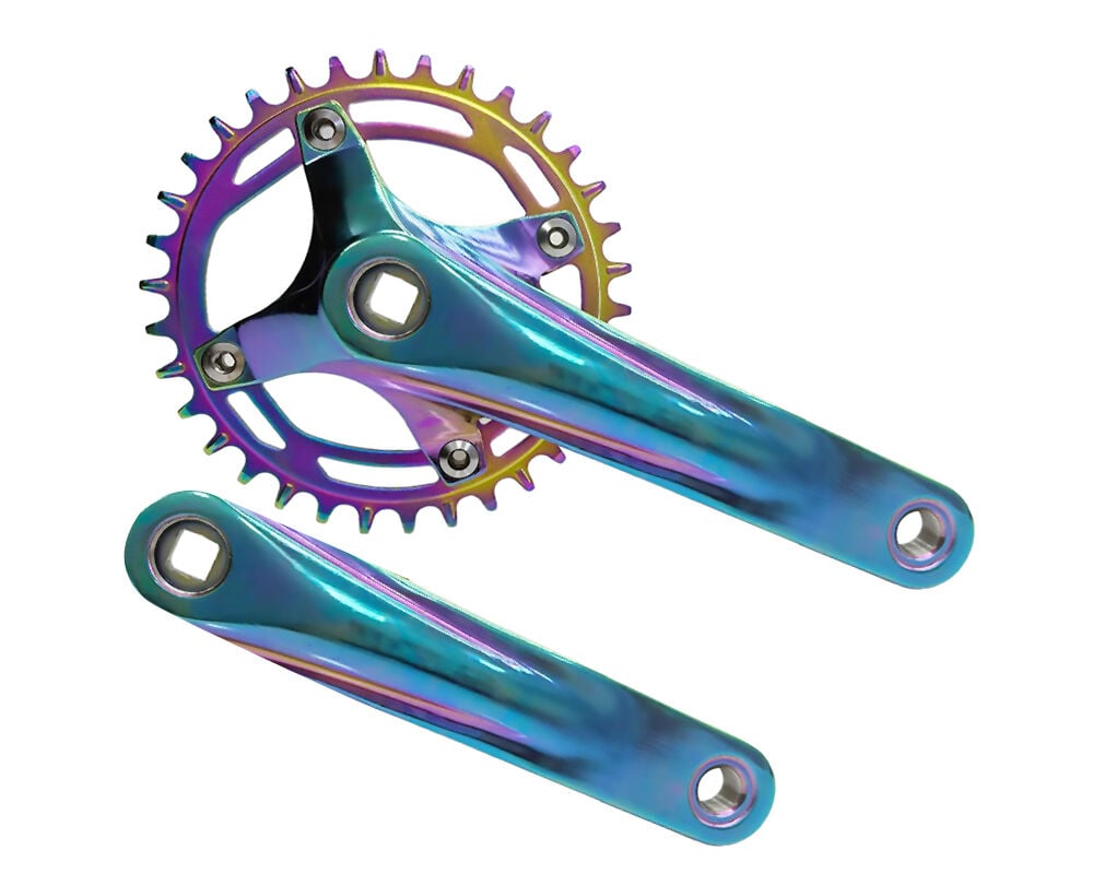 Bisiklet Rainbow 34T Tek Yaprak 7-8-9-10s Aynakol Kare Mil Uyum 170mm