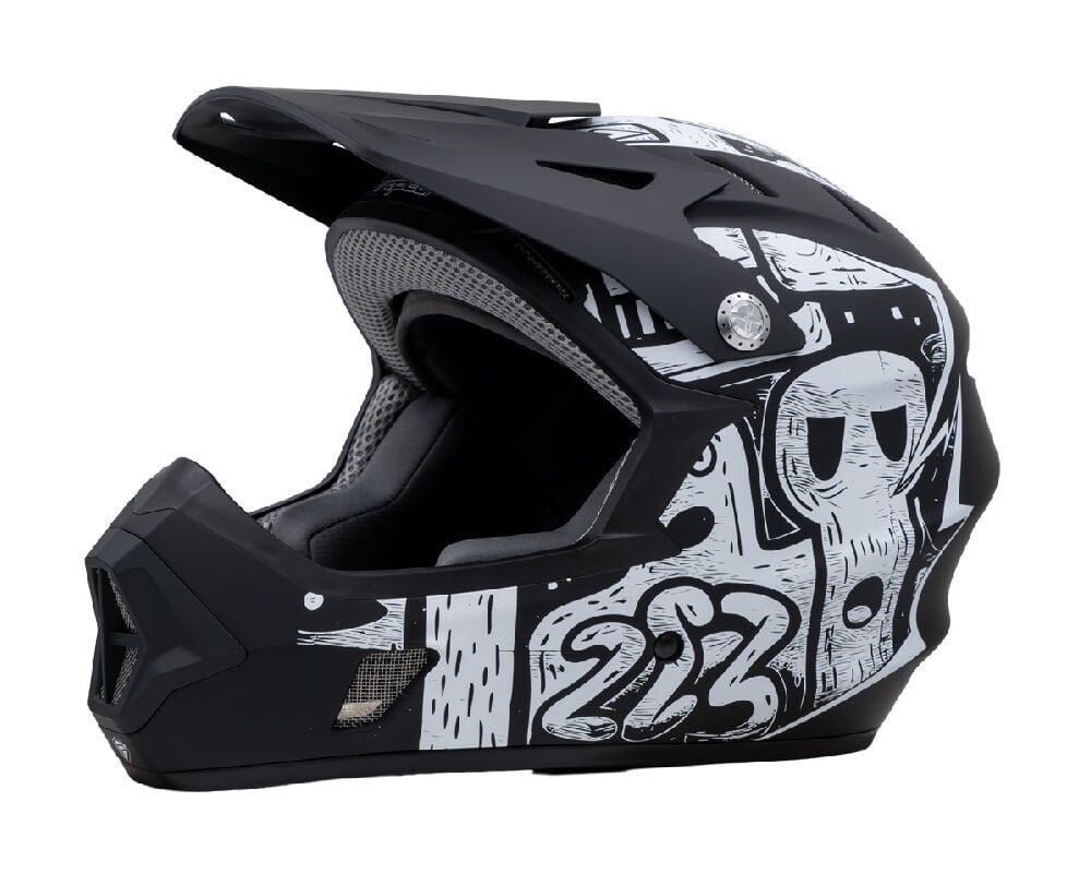 Raptor Gravity Fullface XL 61-62cm Street Noir Bisiklet Kaskı