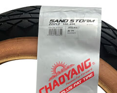 Chaoyang 20x4.00 3mm Zırhlı Fat Bike Bisiklet Lastiği Amber