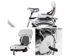 Polisport Guppy Bagaja Takılabilir Çocuk Taşıma Koltuğu 35 kg Beyaz