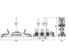 Buzz Rack Eazzy 3 Çeki Demiri Bisiklet Taşıyıcı 13 Pin