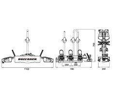 Buzz Rack Eazzy 3 Çeki Demiri Bisiklet Taşıyıcı 13 Pin