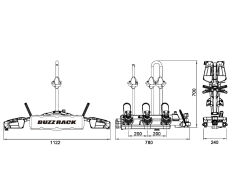 Buzz Rack Eazzy 3 Çeki Demiri Bisiklet Taşıyıcı 13 Pin