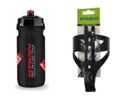 Kron Elite Siyah Bisiklet Matarası + Zozo Kafes