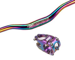 Asistan Drox Rainbow 780mm Alüminyum 31.8 Bisiklet Gidon + Boğaz Seti