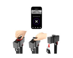 Black X Titan Smart Folding Bluetoothlu Bisiklet Kilidi