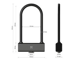 Black X Titan Smart Rock Solid Bluetoothlu U Bisiklet Kilidi