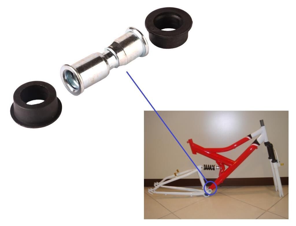 Amortisörlü Bisiklet Kadro Bağlantı Mafsalı