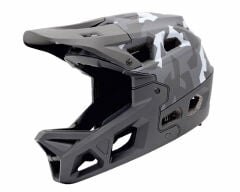 İmpact Stroke Gri Kamuflaj 59-61cm L Fullface Bisiklet Kaskı
