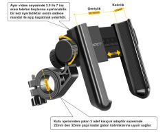 İmpact Klemmp QR Mandallı Tek Elle Kullanım Telefon Tutucu