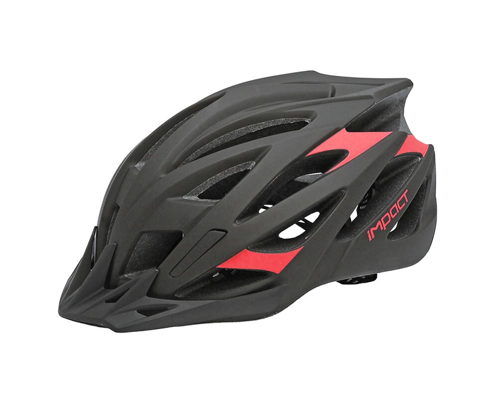 İmpact Scap Siyah Kırmızı 59-61cm M-L Bisiklet Kaskı