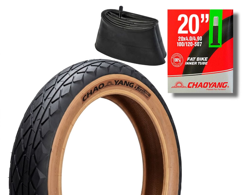 Chaoyang 20x4.00 3mm Zırhlı 1 İç 1 Dış Bisiklet Lastik Seti