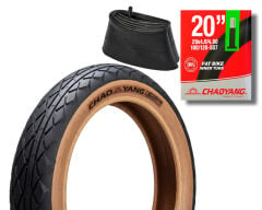 Chaoyang 20x4.00 3mm Zırhlı 1 İç 1 Dış Bisiklet Lastik Seti