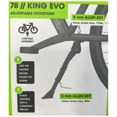 Ursus 78 King Evo 35kg Kapasite Bisiklet Park Ayağı 24-26-28 Uyum