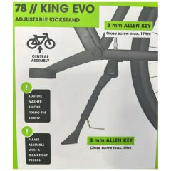 Ursus 78 King Evo 35kg Kapasite Bisiklet Park Ayağı 24-26-28 Uyum