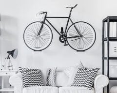 Pedaldan Destekli Bisiklet Duvar Askısı + Teker Destekleri