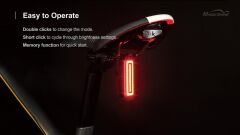 Magicshine SEEMEE 100 Lm USB Smart Bisiklet Arka Stop Far