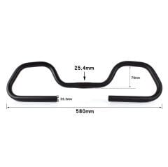 İmpact 25.4 Bisiklet Kelebek Gidon ve Elcik Seti 580mm