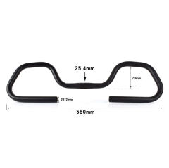 İmpact 25.4 Bisiklet Kelebek Gidon ve Elcik Seti 580mm