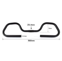 İmpact 25.4 Bisiklet Kelebek Gidon ve Elcik Seti 580mm
