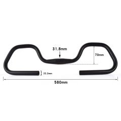 İmpact 31.8 Bisiklet Kelebek Gidon ve Elcik Seti 580mm