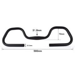 İmpact 31.8 Bisiklet Kelebek Gidon ve Elcik Seti 580mm