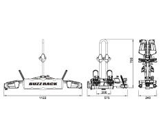 Buzz Rack Eazzy 2 Çeki Demiri Bisiklet Taşıyıcı 13 Pin
