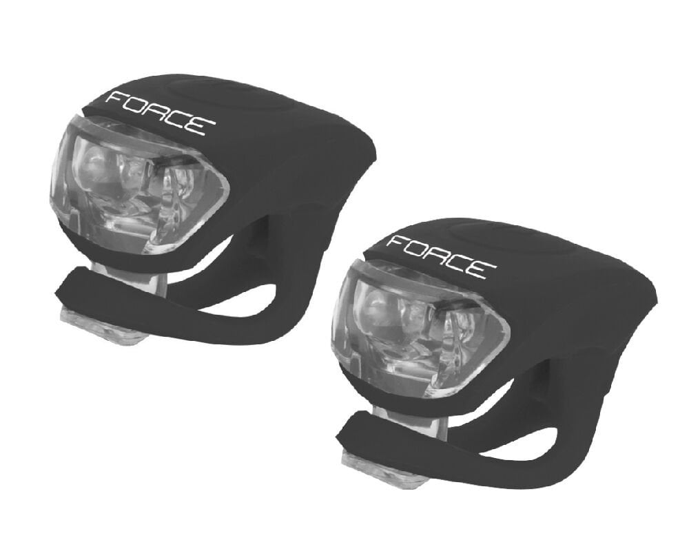 Force Silikon Ön Beyaz Arka Kırmızı Far Seti SİYAH